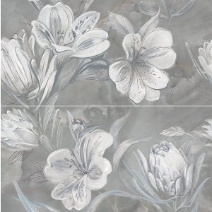 панно Азори OPALE GREY FLOWER 63х63